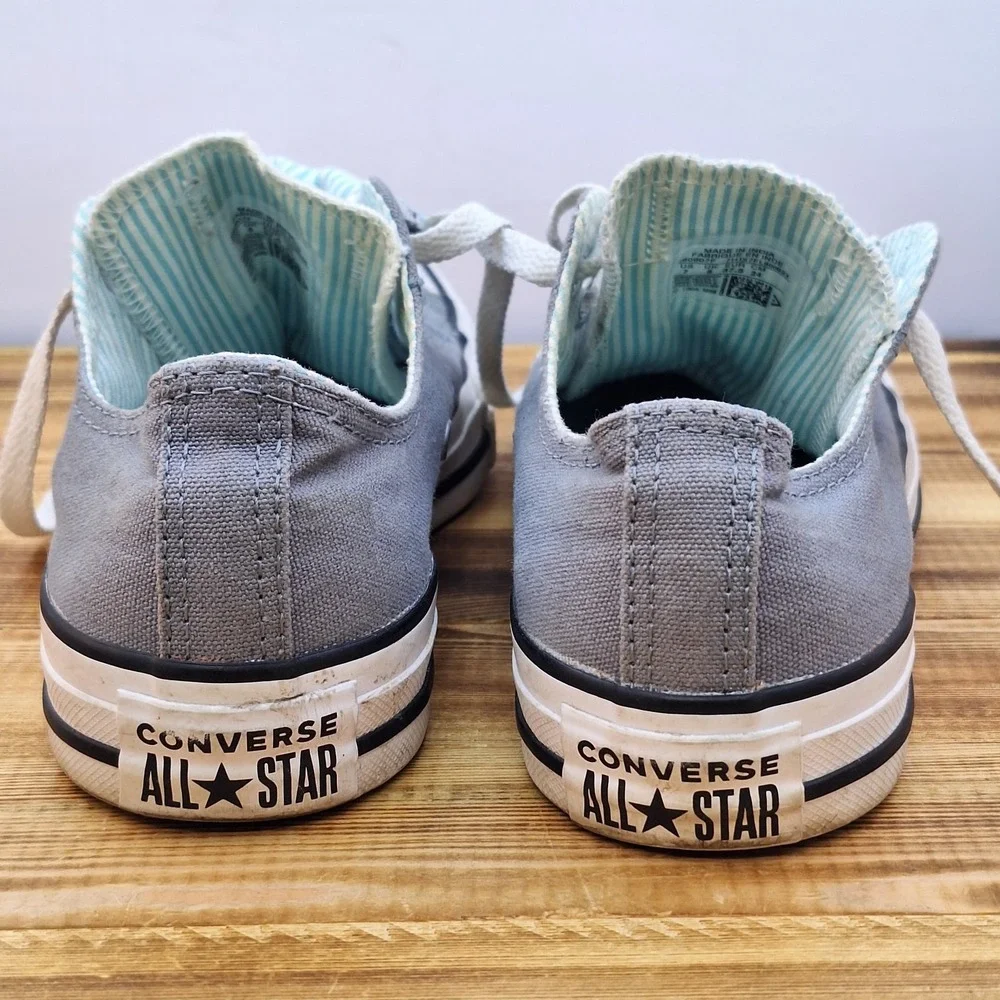 Converse All Star Grey Women's Shoes Sneakers Sz‎ 7 Baby Blue